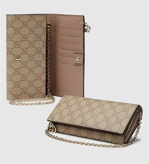 gucci wallet with chain|gucci chain wallet women.